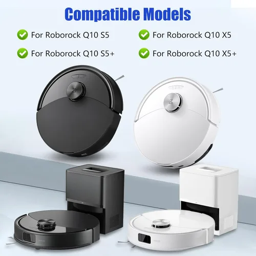 Miniatura 2 de Paquete de 17 piezas de accesorios de repuesto para Roborock Q10 S5+/ Q10 S5/Q10 X5/Q10 X5+ kits de aspiradora robot, con 1 cepillo principal, 4