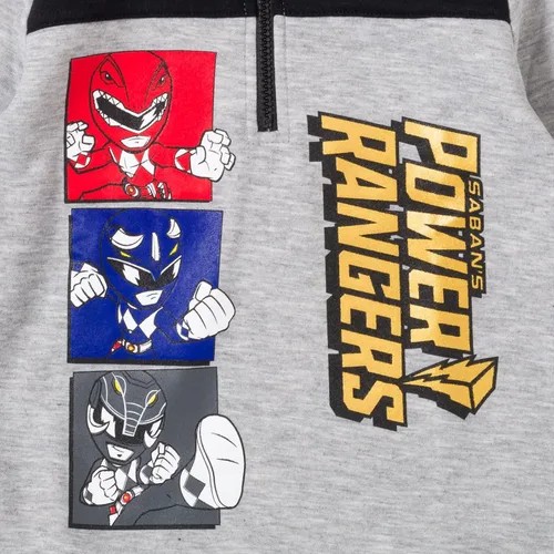 Miniatura 5 de Power Rangers - Sudadera de forro polar con media cremallera para niños de pequeño a grande