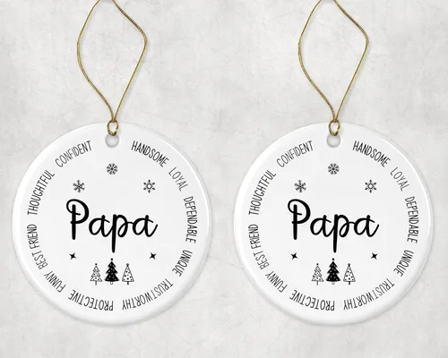 Miniatura 3 de Adorno para papá – Regalo de recuerdo de Navidad de hija o hijo