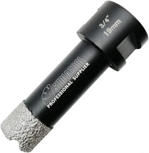 Miniatura 6 de SHDIATOOL Brocas de núcleo de diamante, 2 unidades de 1/4 de pulgada para porcelana, cerámica, ladrillo, ladrillo al vacío, sierra de agujero