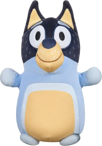 Squishmallows Original Bluey Bandit HugMees de 10 pulgadas - Peluche oficial de Jazwares ultrasuave de tamaño mediano