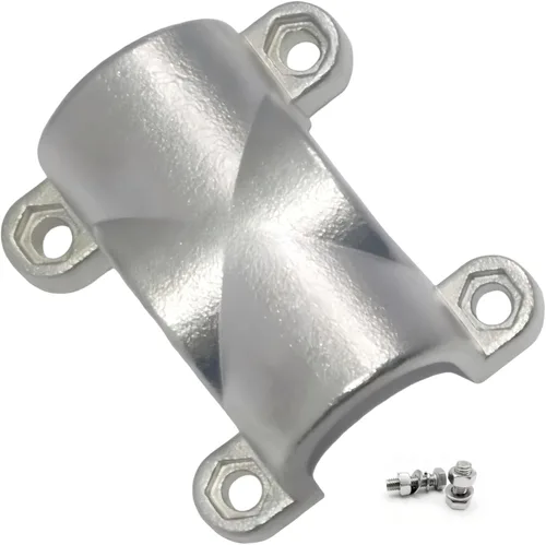 Grado marino 316 acero inoxidable montaje en tubo pasamanos Abrazadera de tubo cruzado para tubo de 1 pulgada (1 juego)