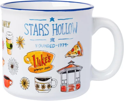 Miniatura 34 de Silver Buffalo - Taza de cerámica de campamento de Los Ositos Cariñositos con purpurina y frase «Positive Vibes» de 20 onzas Care Bears Vibes
