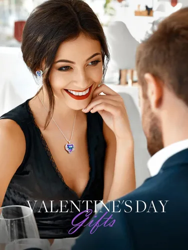 Miniatura 2 de CDE Collar con dije de corazón de ala de ángel para mujer, tono plateadodorado, regalo de Navidad, San ValentínDía de la Madre, aniversario