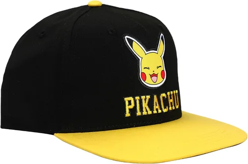 Miniatura 3 de Bioworld Pokemon Pikachu Youth Gorra Snapback negra, Negro