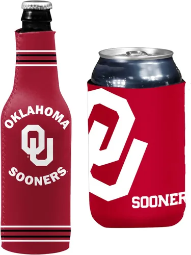 Miniatura 99 de College Team Color Logo Can & Bottle Holder Insulator Beverage Cooler Set
