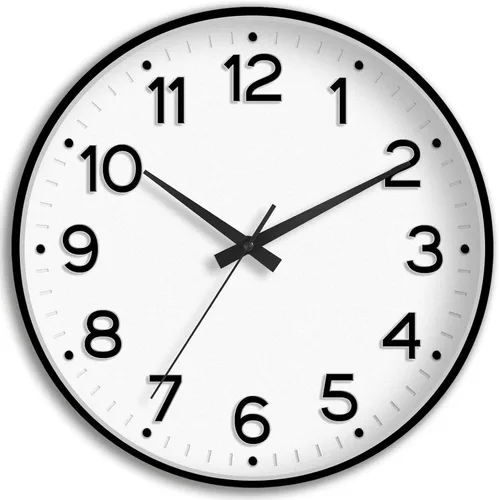 Miniatura 18 de Roymnie Reloj de pared verde, 10 pulgadas, silencioso, funciona con pilas, moderno reloj analógico sin tictac, decorativo para cocina, dormitorio