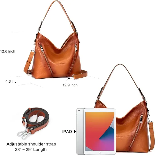 Miniatura 4 de BOSTANTEN Bolso de mano de cuero para mujer, bolsos de hombro
