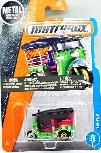 Miniatura 2 de Matchbox 2017 MBX City Tuk-Tuk Tailandia Taxi 6/125, Verde