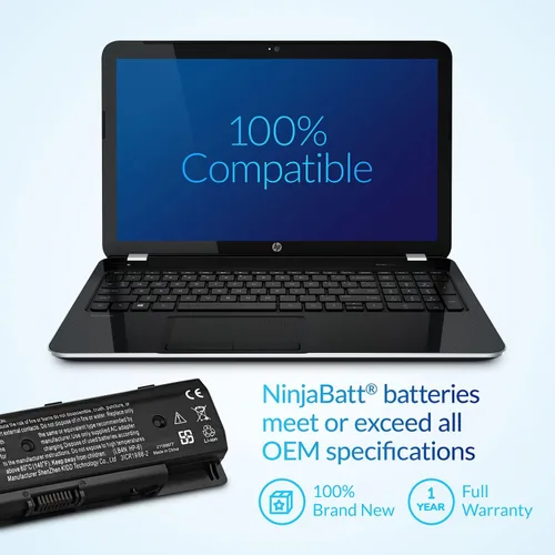 Miniatura 5 de NinjaBatt Batería para HP P106 710416-001 Envy 710417-001 PI06 HSTNN-LB4N M7-J020DX 17-E020US M6-N012DX HSTNN-UB4N HSTNN-LB40 TPN-L112 M6-M6-N012DX
