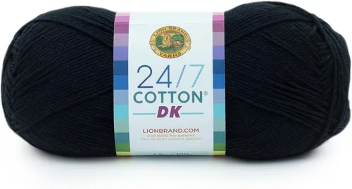 Miniatura 22 de Lion Brand Yarn Estampados DK de algodón 24/7, hilo para tejer, ganchillo y manualidades, azul, paquete de 1 Cotton Yarn for Knitting, Crochet