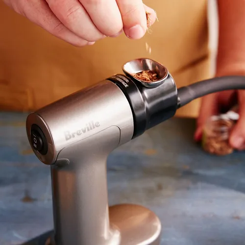 Miniatura 3 de Breville BSM600SIL - Pistola de ahumar, ahumador de mano para alimentos y cócteles, color plateado
