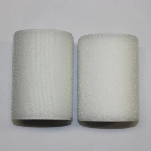 Miniatura 6 de HUAYY 4 pulgadas de ancho 2 yardas de largo, estilo de gancho y bucle, tela de tiras de nailon no adhesivas, color blanco (4 pulgadas x 2 yardas)