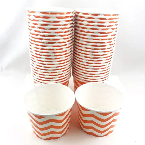Miniatura 2 de Heyiwell Vasos de papel de 16 onzas para helado y yogur congelado, cuencos de postre, aperitivos para alimentos calientes o fríos, 50