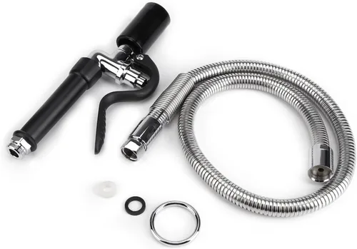 Manguera de lavavajillas comercial Manguera flexible de alta presión Grifo de enjuague de latón Grifo de fregadero de mano Spray Lavavajillas para