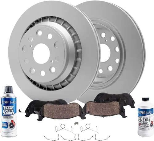 Miniatura 19 de Detroit Axle - Kit de freno delantero para Chevrolet Trailblazer GMC Envoy Buick Rainier Isuzu Ascender Olds Bravada Saab 9-7X, repuesto