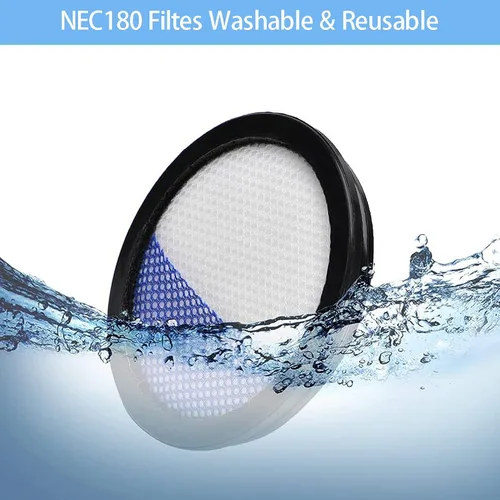 Miniatura 7 de Filtro Rapidclean Pro solo compatible con aspiradoras Eureka Rapidclean Pro Stick NEC180, NEC280TL, NEC380, NEC480, NEC185, NEC186, NEC190.
