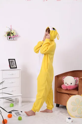 Miniatura 3 de Honeystore Pijama unisex cálida para adultos, cosplay, conejo, ropa para el hogar
