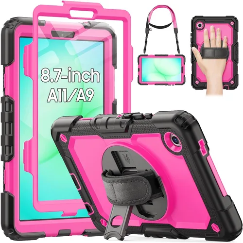 Miniatura 17 de HXCASEAC Funda para Samsung Galaxy Tab A8 de 10.5 pulgadas, protectora con protector de pantalla, correa de mano, soporte para bolígrafo, resistente