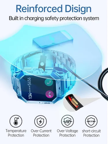 Miniatura 4 de Cable de carga para relojes inteligentes militares LIGE, cable de carga flexible USB magnético, accesorios para relojes inteligentes militares LIGE
