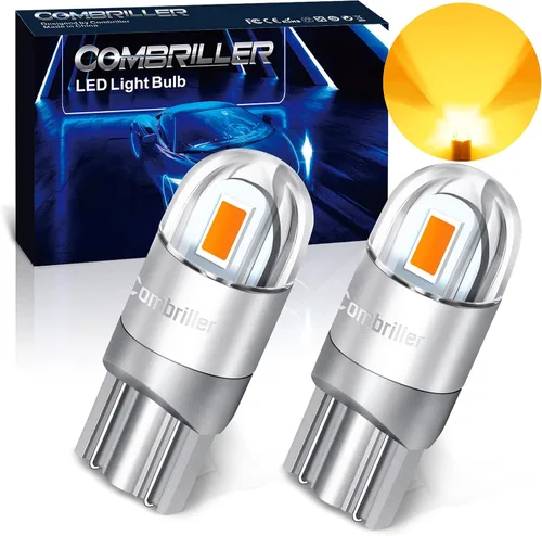 Miniatura 9 de Combriller 3157 Bombilla LED blanca 6000K, 3056 3156 3057 4157 LED con proyector de repuesto para luces LED de reversa, bombilla de señal de giro