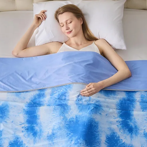 Miniatura 18 de Manta refrescante para durmientes calurosos tamaño individual 60"x80", manta de verano ultra fría que absorbe el calor para mantener el cuerpo