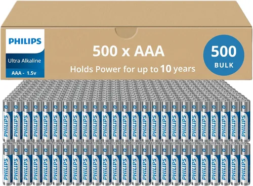Miniatura 19 de PHILIPS Paquete de 12 pilas AA Batería doble A ultra alcalina de 1.5 V 132% más de potencia que el estándar de la industria Larga duración