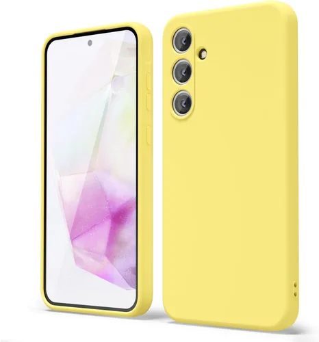 Miniatura 170 de oakxco Funda para teléfono Samsung Galaxy A12 con agarre de silicona líquida, linda delgada fina suave cubierta de gel de goma TPU lisa para mujeres