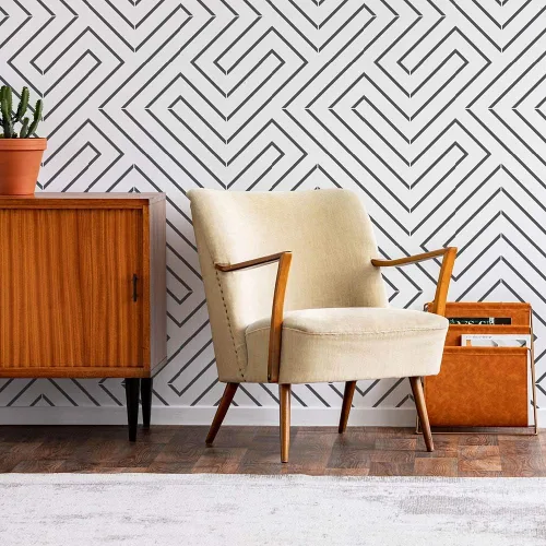 Plantilla de azulejos lineales – Plantillas geométricas para pintar azulejos – Plantillas de azulejos reutilizables para cambio de imagen del hogar