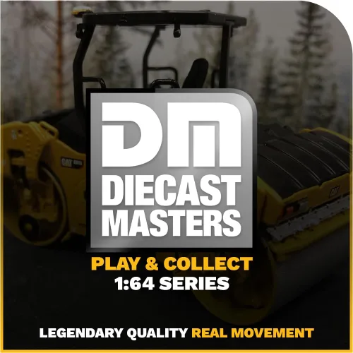 Miniatura 8 de Diecast Masters 1:64 Caterpillar CB-13 Roller with ROPS, Play & Collect Series Cat Trucks Equipo de construcción Modelo a escala coleccionable