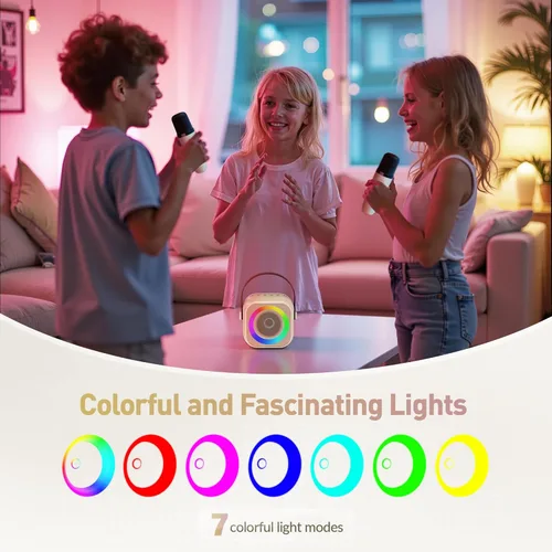 Miniatura 6 de Máquina de karaoke para niños, regalos de karaoke para niñas de 4, 5, 6, 7, 8, 9, 10, 12 años o más, fiesta de cumpleaños, 4 a 12 años, juguetes