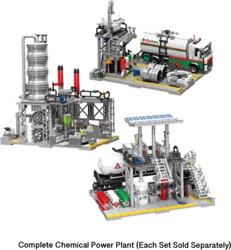 Miniatura 3 de General Jim's Chemical Laboratory Streetview City Modular Building Block Brick MOC Modelo o juego con accesorios para adolescentes o adultos.