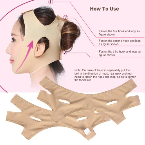 Miniatura 5 de Máscara adelgazante facial, cinturón adelgazante para levantamiento de cara, mejilla facial en forma de V, correa de máscara delgada, línea facial