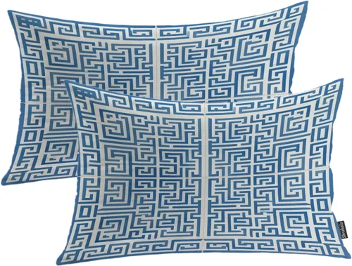 Miniatura 69 de Shrahala Abstract Art Modern Aesthetic Decorative Pillow Covers, Fluid Forms Minimalist Throw Pillow Cover Blended Hidden Zipper Cushion Cases for