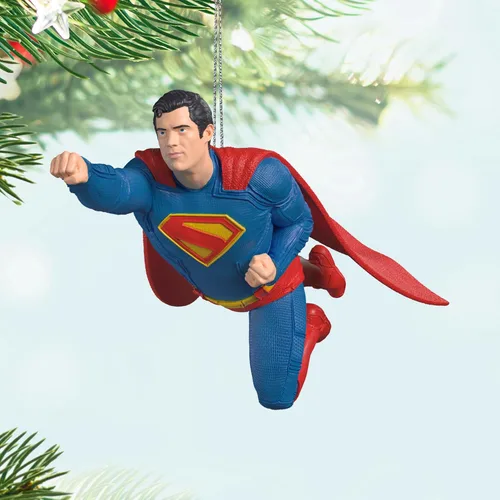 Miniatura 3 de Hallmark Keepsake Adorno de Navidad 2025, DC Superman, regalos de superhéroes