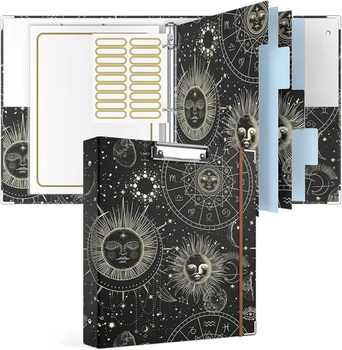 Miniatura 40 de Rouidr Carpeta de 3 anillos con portapapeles, 1 pulgada, 8.5 x 11 pulgadas, tamaño carta, carpetas organizadoras con pestañas divisorias y fundas
