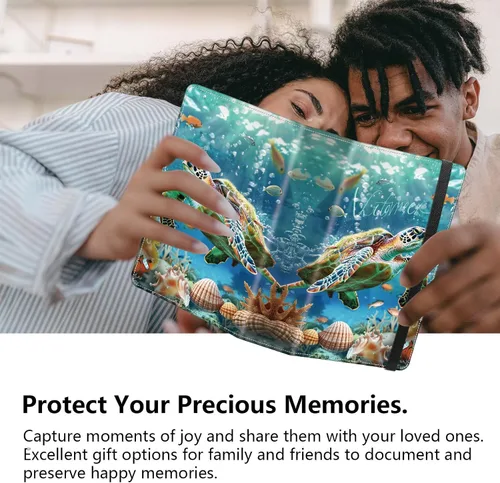 Miniatura 7 de Lindos álbumes de fotos de 4x6 pulgadas con 60 bolsillos y capacidad para 120 fotos con fuerte banda elástica, libres de ácido, a prueba de humedad