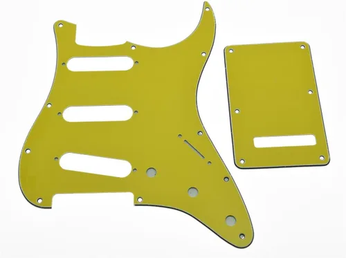 Miniatura 11 de KAISH - Golpeador de 11 agujeros estilo ST/Strat SSS con placa trasera ST y cubierta de trémolo para Stratocaster de EE. UU./México/Strat en perla