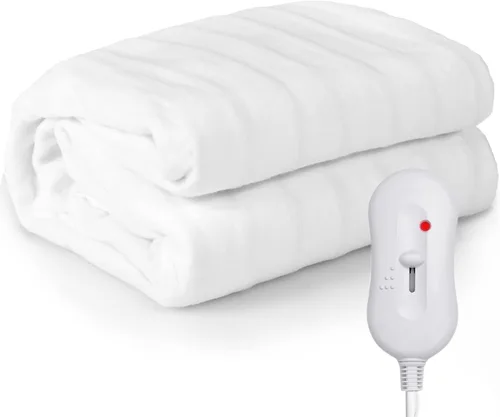 WELLHUT Calentador de mesa de masaje, protector de colchón térmico con 3 ajustes de calor, protección contra sobrecalentamiento, calentador de cama