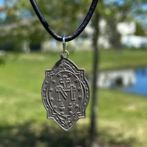 Miniatura 4 de Medalla milagrosa de regalo para mujer, joyería de la Virgen María, amor eterno, María y Cristo, madre bendita, dijes de medalla milagrosa, regalos