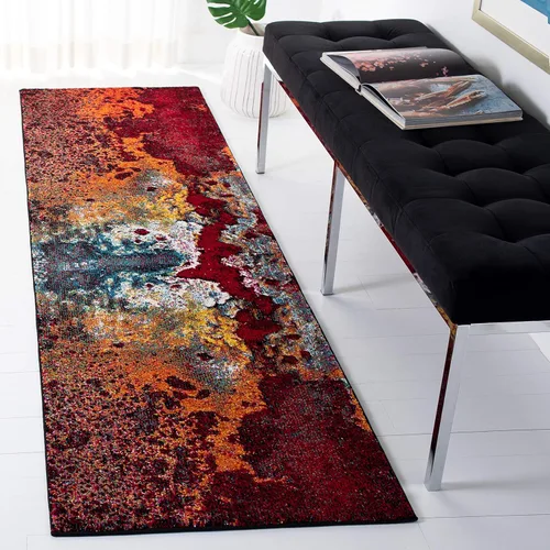 Miniatura 21 de SAFAVIEH Glacier Collection GLA124U - Alfombra moderna abstracta que no desprende pelusa, para sala de estar y dormitorio, 2 pies 3 pulgadas x 4