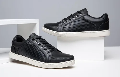 Miniatura 7 de Jousen - Zapatos deportivos para hombre, 3 ojales, estilo simple casual