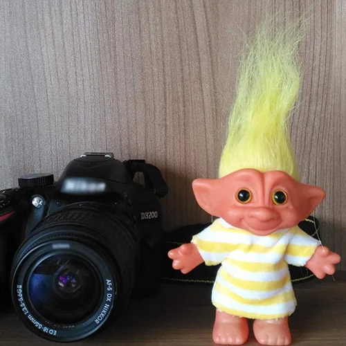 Miniatura 2 de Muñecas vintage Troll cromáticas adorables para colecciones, proyectos escolares, artes y manualidades, recuerdos de fiesta, 7.5 pulgadas de alto