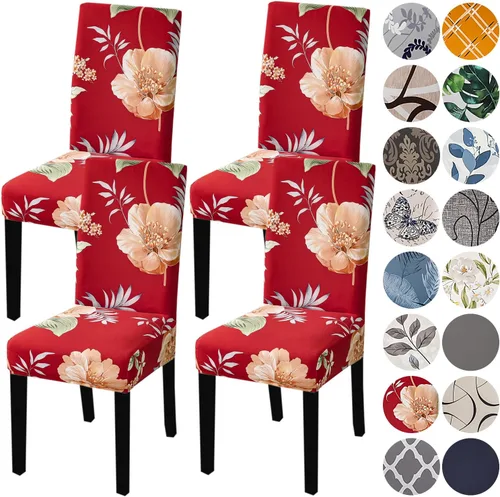 Miniatura 62 de HZDHCLH Juego de 6 fundas grises para sillas Parsons de elastano para comedor, fundas elásticas de elastano para sillas Parsons, fundas de asiento