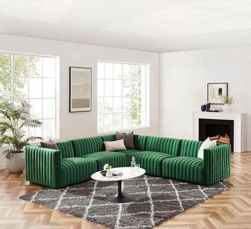 Miniatura 39 de Modway Conjure Seccional, Oro Negro