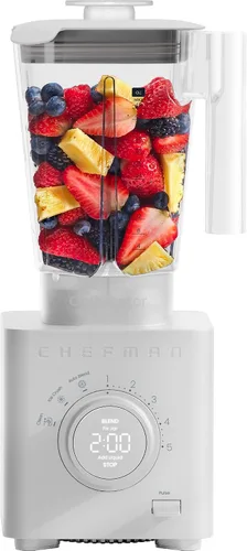 Miniatura 13 de Chefman Obliterator - Licuadora de encimera de 48 onzas para batidos, motor de 1380 W para triturar hielo, nueces y frutas congeladas con cuchilla