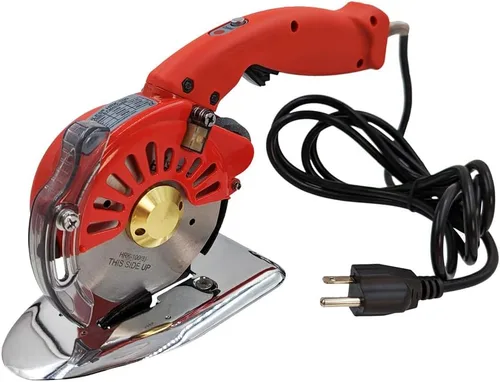 Miniatura 5 de Hercules HRK-100 - Cortadora rotativa y eléctrica de 5 velocidades para tela, cuero y tejidos naturales y sintéticos, con cuchilla redonda de 4
