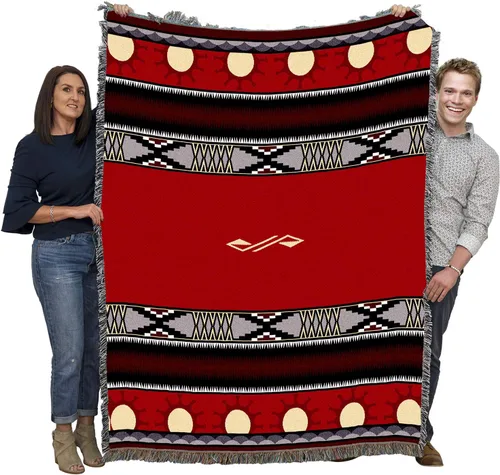 Miniatura 10 de Pure Country Weavers Concho Springs - Manta de ciruela, inspirada en los nativos americanos, manta de regalo tejida de algodón, fabricada