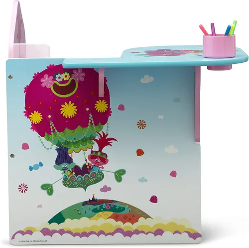 Miniatura 7 de Delta Children Escritorio con silla con contenedor de almacenamiento + diseño y almacenamiento de 6 contenedores organizador de almacenamiento