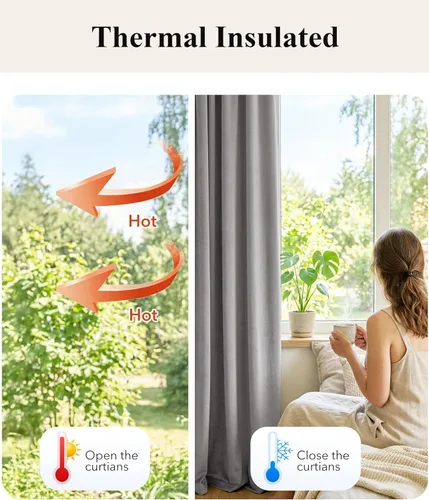 Miniatura 214 de StangH Cortinas de Terciopelo Verde Esmeralda de 96 Pulgadas - Cortinas Opacas de Terciopelo de Lujo Súper Suaves, Elegante Cobertura de Ventana
